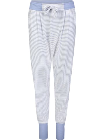 SHORT STORIES Pyjama-Hose in Hellblau/ Weiß