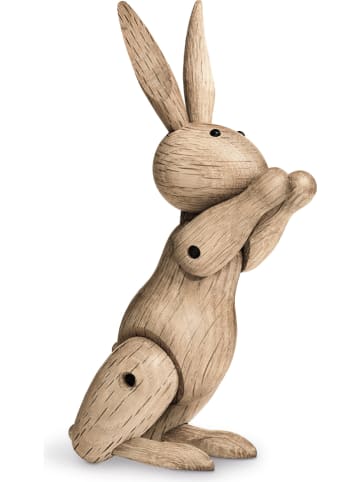 Kay Bojesen Dekofigur "Kaninchen" in Eiche - (B)6,5 x (H)16 x (T)7 cm