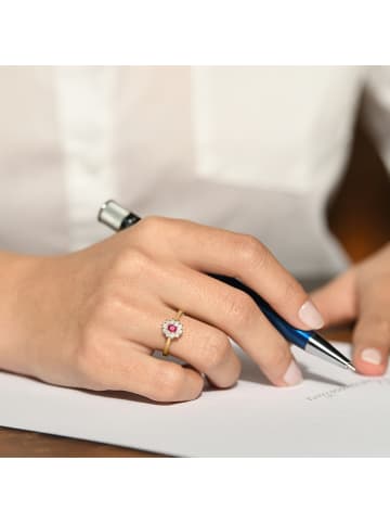 CARATELLI Gouden ring "Joal" met diamanten