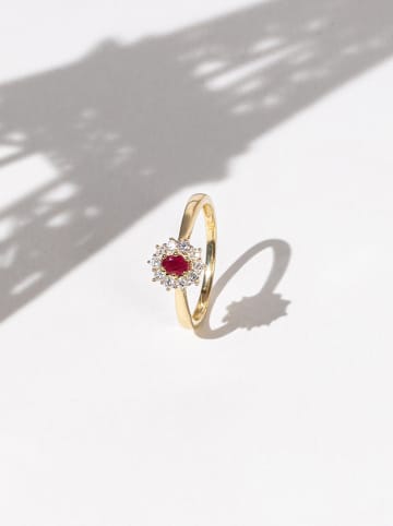 DIAMOND & CO Gouden ring "Joal" met diamanten