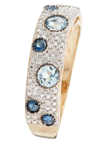 CARATELLI Gouden ring "Majunga" met diamanten