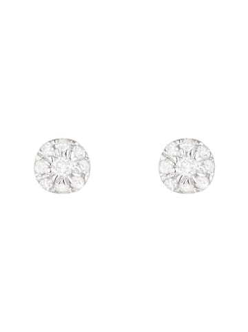 DIAMOND & CO Złote kolczyki-wkrętki "Idylle" z diamentami