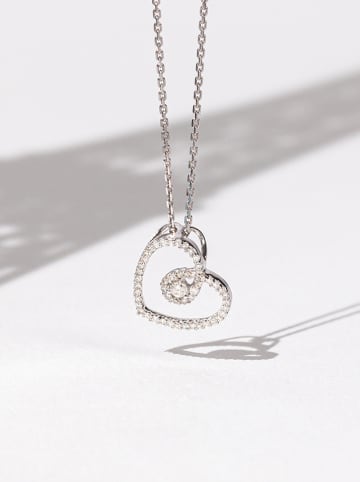 DIAMOND & CO Witgouden hanger "My sweet love" met diamanten