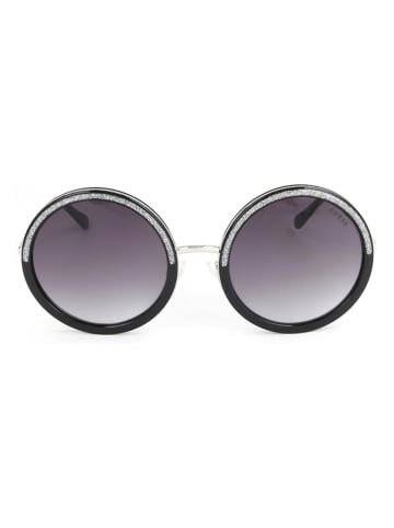 Guess Damen-Sonnenbrille in Schwarz-Silber/ Schwarz