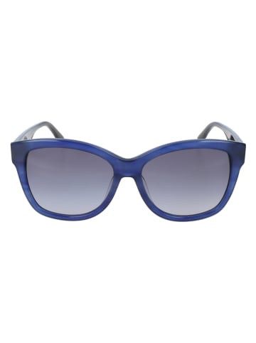 Karl Lagerfeld Damskie okulary przeciwsłoneczne w kolorze niebiesko-czarno-szarym