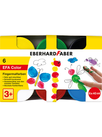 Eberhard Faber Farby (6 szt.) do malowania palcami - 6 x 40 ml