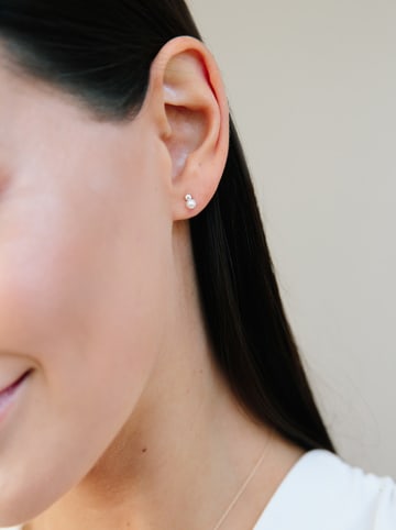 Ania Kruk Gold-Ohrstecker mit Perlen und Edelsteinen