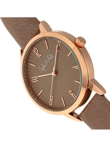 Sophie & Freda Quarzuhr "Vancouver" in Hellbraun/ Roségold