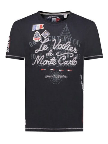 Geographical Norway Shirt "Jalvinio" in Schwarz