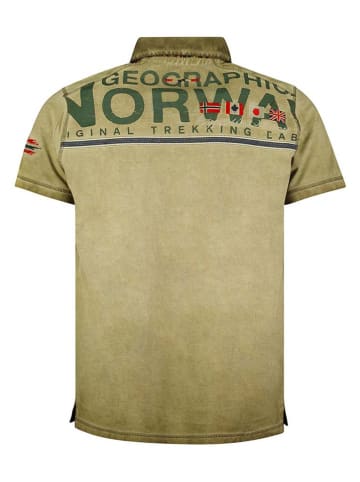 Geographical Norway Koszulka polo "Kamo" w kolorze khaki