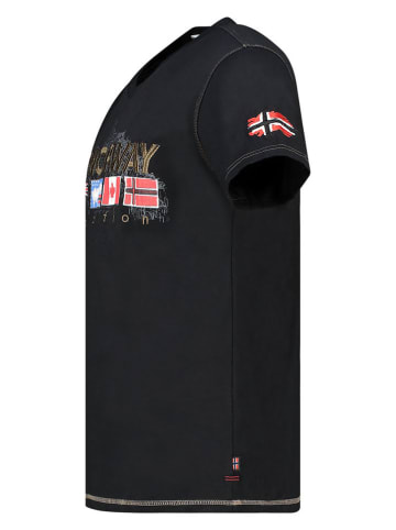 Geographical Norway Shirt "Jouky" in Schwarz