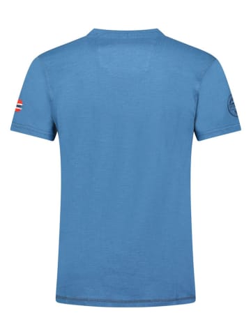 Geographical Norway Shirt "Jouky" in Blau