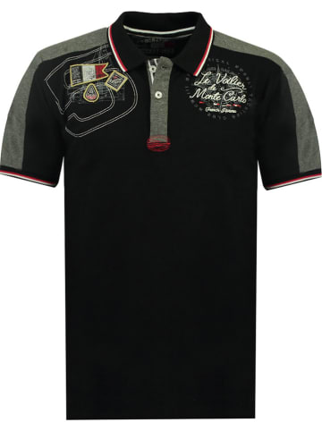 Geographical Norway Poloshirt "Kalvin" in Schwarz