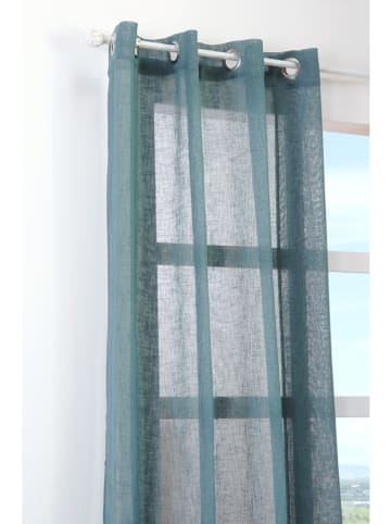 STOF France Ringgordijn "Paloma" petrol - (L)260 x (B)140 cm