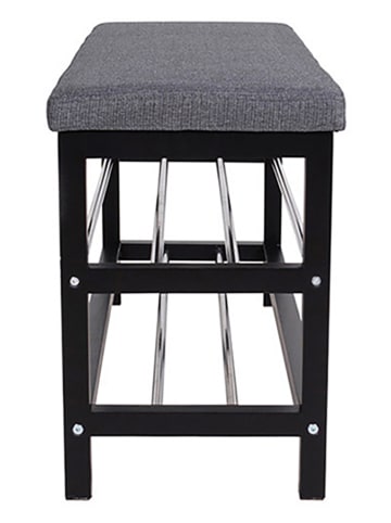 House Nordic Schuhbank in Dunkelgrau - (B)100 x (H)50 x (T)34 cm
