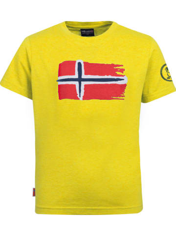 Trollkids Koszulka funkcyjna "Oslo" w kolorze żółtym