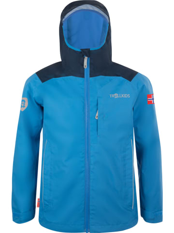 Trollkids Regenjas "Bergen" blauw