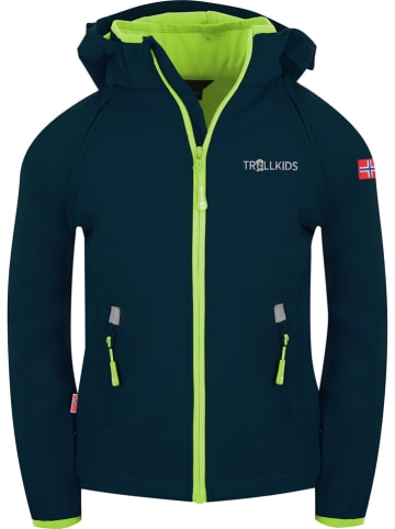 Trollkids Afritssoftshelljas "Rondane XT" donkerblauw