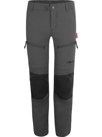 Trollkids Spodnie trekkingowe Zipp-Off "Nordfjord" - Regular fit - w kolorze szarym