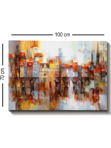 ABERTO DESIGN Kunstdruk op canvas "Kanvas Tablo 190" - (B)100 x (H)70 cm