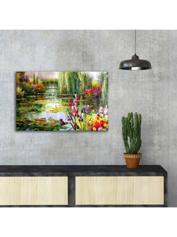 ABERTO DESIGN Kunstdruk op canvas "The Water Lily Pond" - (B)70 x (H)45 cm