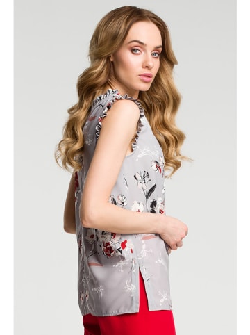 made of emotion Blouse lichtgrijs/wit