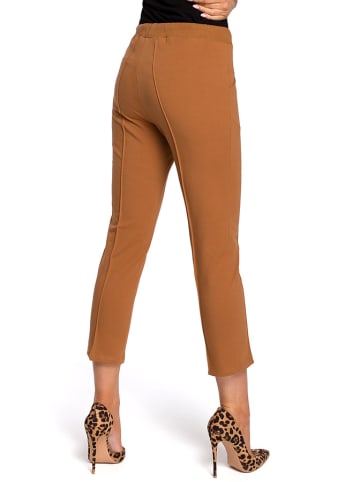 made of emotion Spodnie w kolorze jasnobrązowym