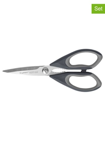 BergHOFF 2-delige set: schaar grijs - (B)14 x (H)30 x (D)2,7 cm