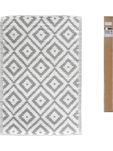 THE HOME DECO FACTORY Indoor-/ Outdoor-Teppich in Grau/ Creme - (L)180 x (B)120 cm