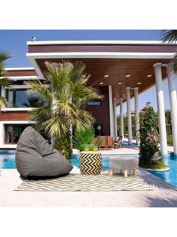 THE HOME DECO FACTORY Indoor-/ Outdoor-Teppich in Grau/ Creme - (L)180 x (B)120 cm