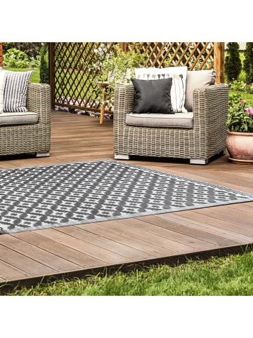 THE HOME DECO FACTORY Indoor-/ Outdoor-Teppich in Grau - (L)180 x (B)120 cm