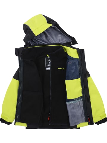 Kamik 3in1-Funktionsjacke in Gelb/ Schwarz