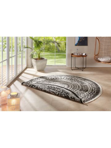 freundin HOME COLLECTION Outdoor-Wendeteppich "Rosica" in Schwarz/ Creme
