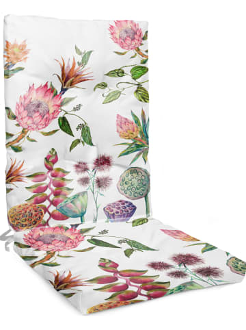 Madre Selva Sitzauflage "Flores Salvajes" in Bunt - (L)105 x (B)45 cm