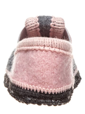 kitz-pichler Pantoffels "Bobby - ster" grijs/lichtroze