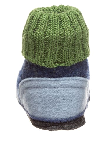 kitz-pichler Pantoffels "Dago" blauw/groen