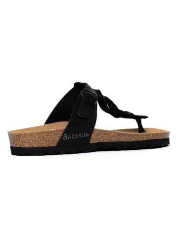 BACKSUN Teenslippers zwart