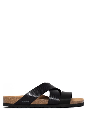 BACKSUN Pantoletten "Palerme" in Schwarz