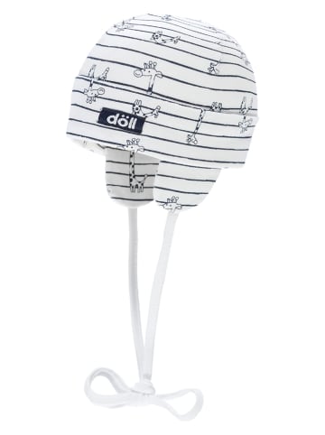 Döll Muts wit/blauw