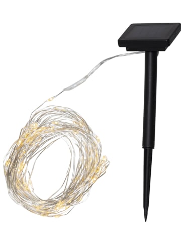 STAR Trading Solarny łańcuch LED "DewDrop" w kolorze czarnym - dł. 1900 cm
