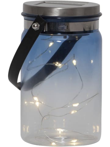 STAR Trading Solarna dekoracja LED "Tint" w kolorze niebieskim - wys. 15 cm