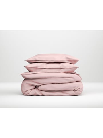 HNL Mako-Satin-Bettwäsche-Set "Satinado" in Rosa
