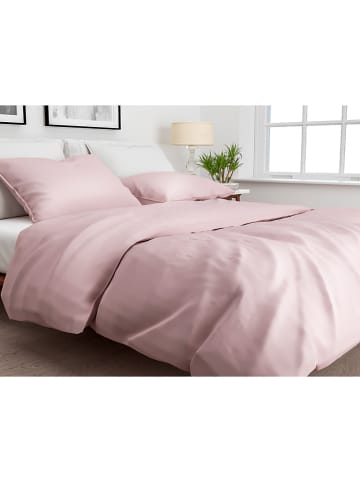 HNL Mako-satijnen beddengoedset "Satinado" lichtroze