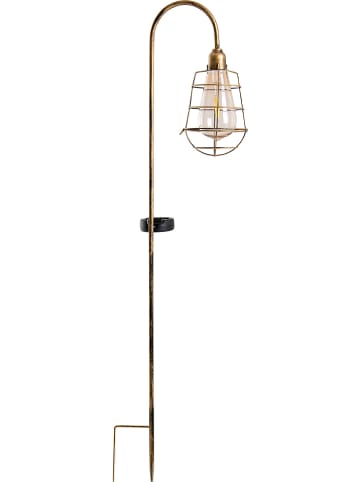 näve LED-Solar-Gartenstecker in Messing - (H)76,5 cm