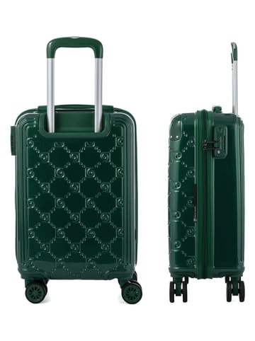 Pierre Cardin Hardcase-Trolley in Grün - (B)35 x (H)55 x (T)20 cm