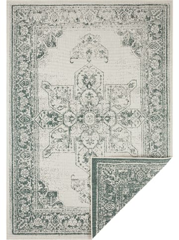 NORTHRUGS Indoor-/ Outdoor-Teppich "Borbon" in Grün/ Creme