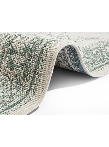 NORTHRUGS Indoor-/ Outdoor-Teppich "Borbon" in Grün/ Creme