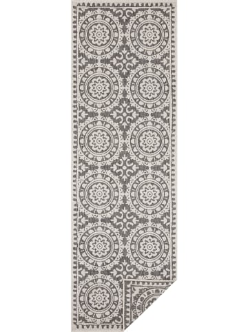 NORTHRUGS Omkeerbaar indoor-/outdoor-loper "Jardin" grijs/crème