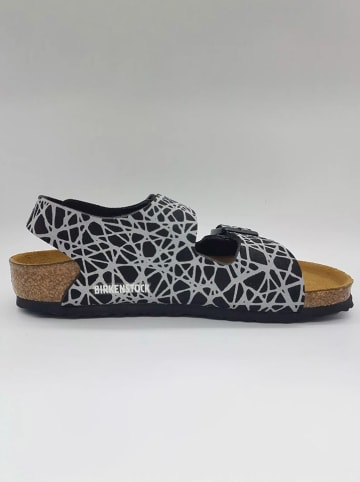 Birkenstock Sandalen "Milano" zwart/grijs - wijdte S