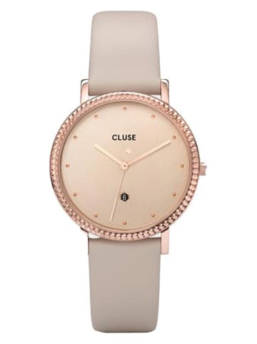 CLUSE Zegarek kwarcowy w kolorze różowozłoto-beżowym
